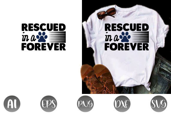 Review: Dog Quote Design, Rescued in a Forever