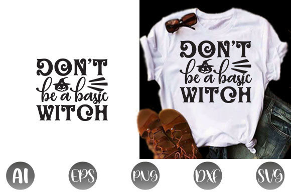 Review: Don’t Be a Basic Halloween Quote Design
