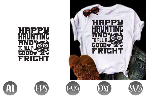 Review: Happy Haunting Halloween Quote Design