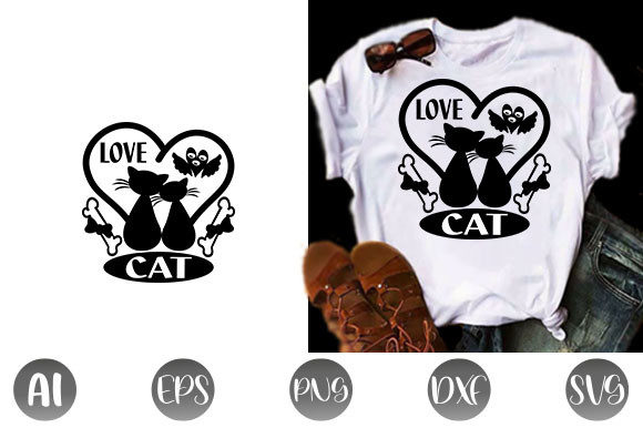 Reviewing Cat Quote Design, Love Cat for Embroidery
